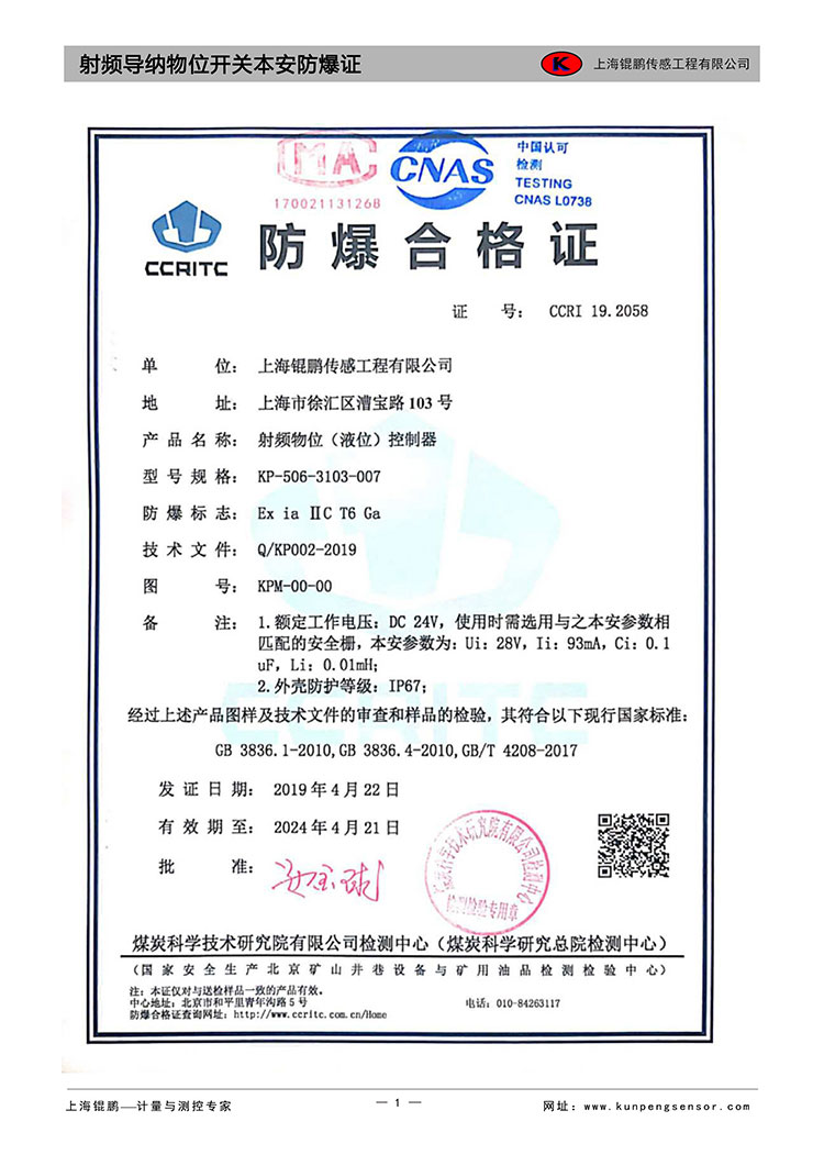 射頻導納料位開關圖片